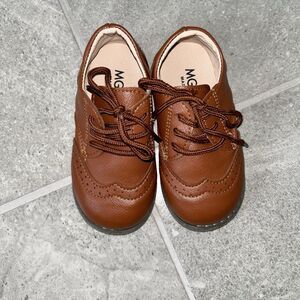 Toddler Boys Baby Boys Brown Oxford Shoes Size 25 Or US 7 Toddler Lace Up